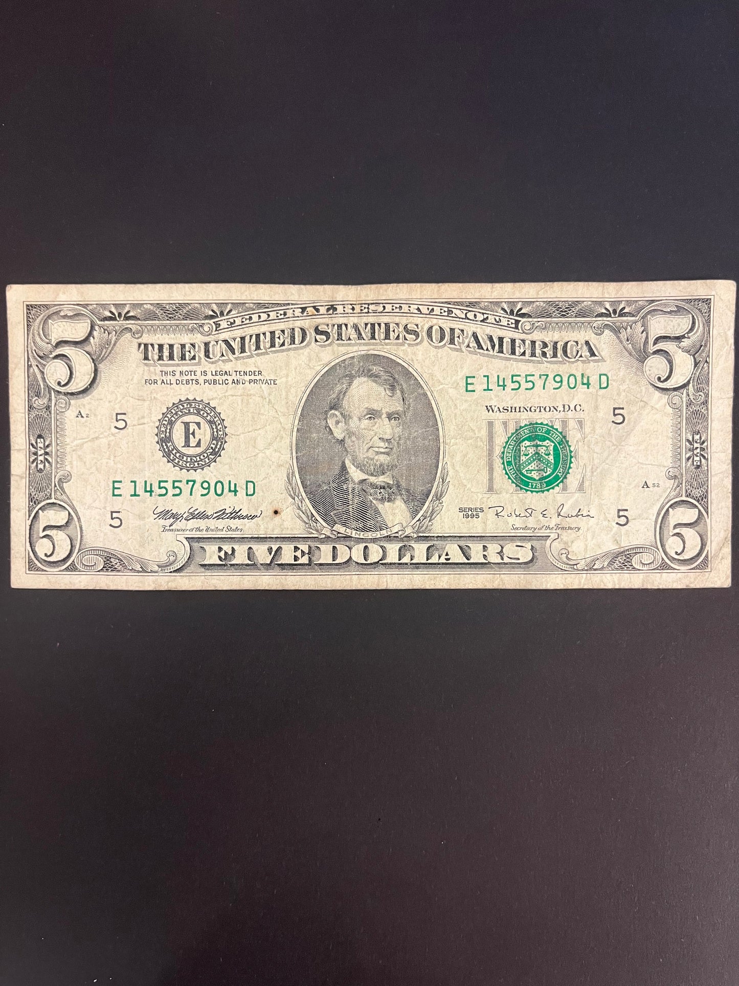 $5 1995 Series Note - 7904D