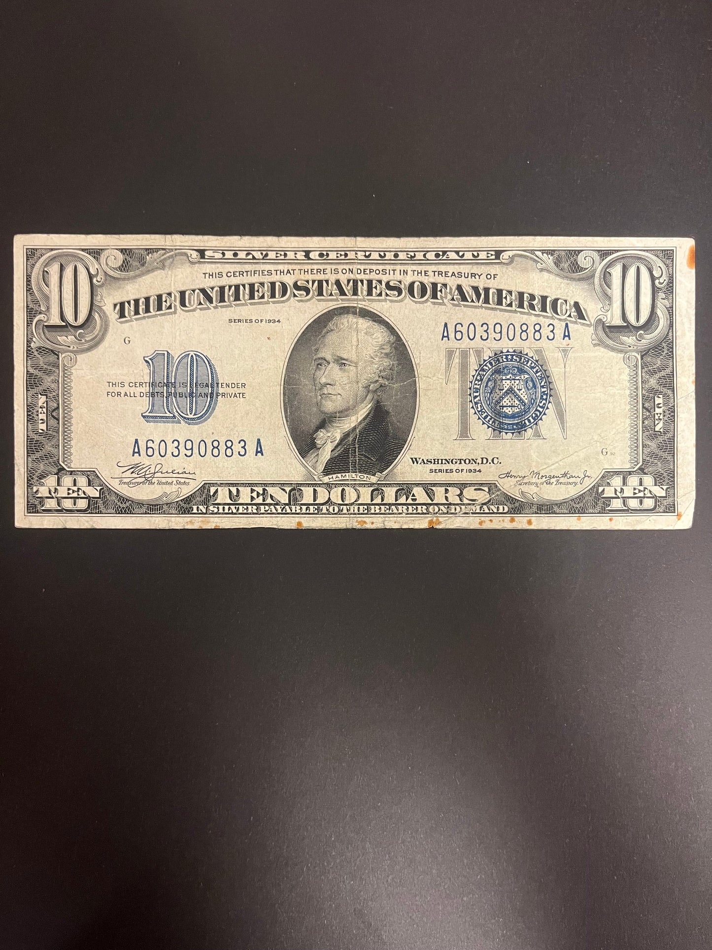 $10 1934 Series Note - 90883A