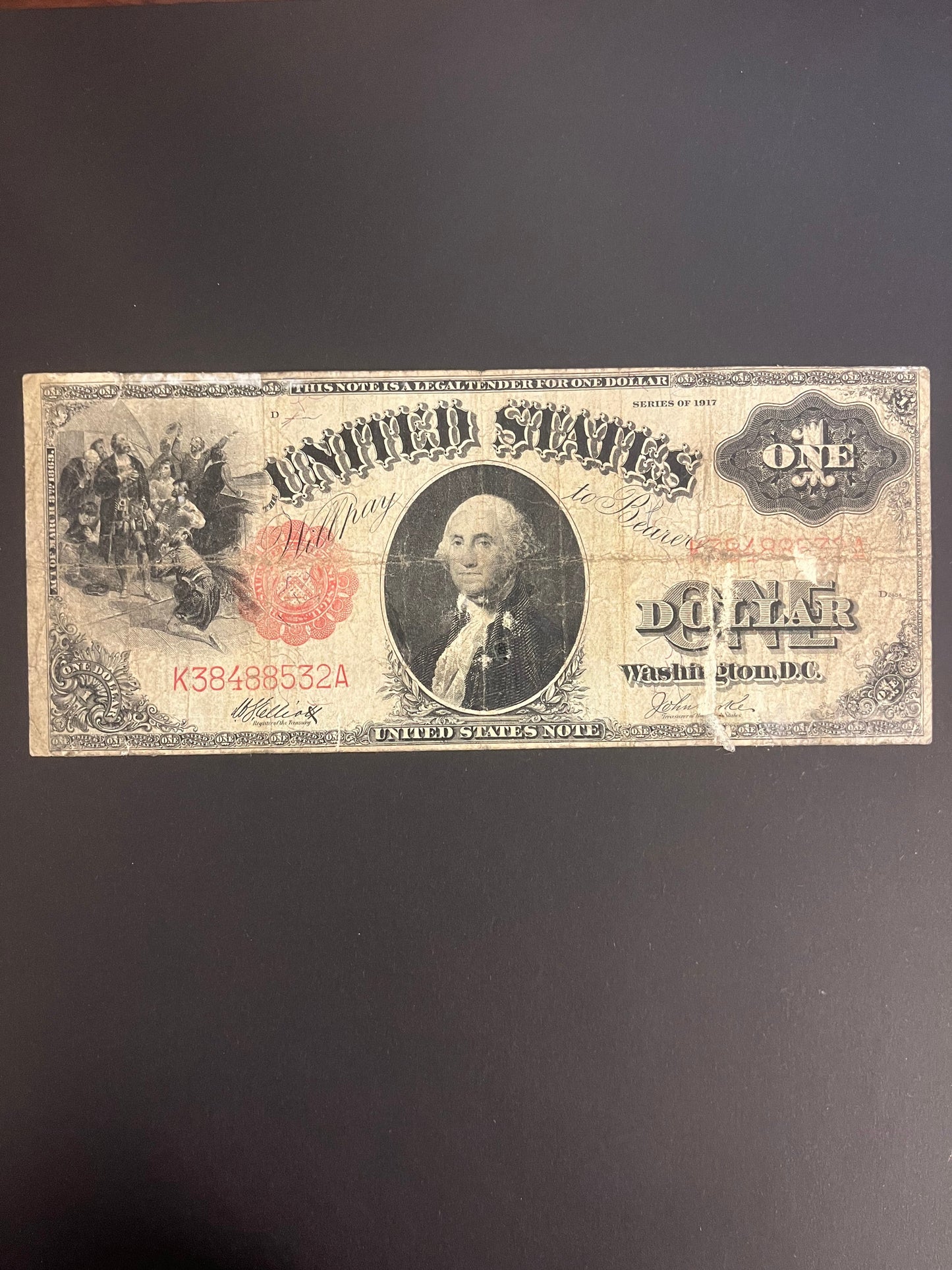 $1 1917 Legal Tender Note 532A