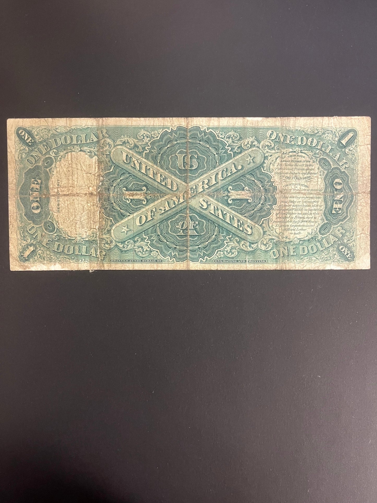 $1 1917 Legal Tender Note 532A