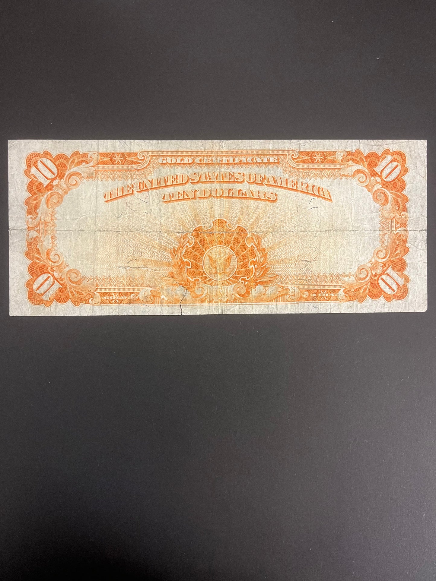 $10 1922 Gold Certificate Note 1319A