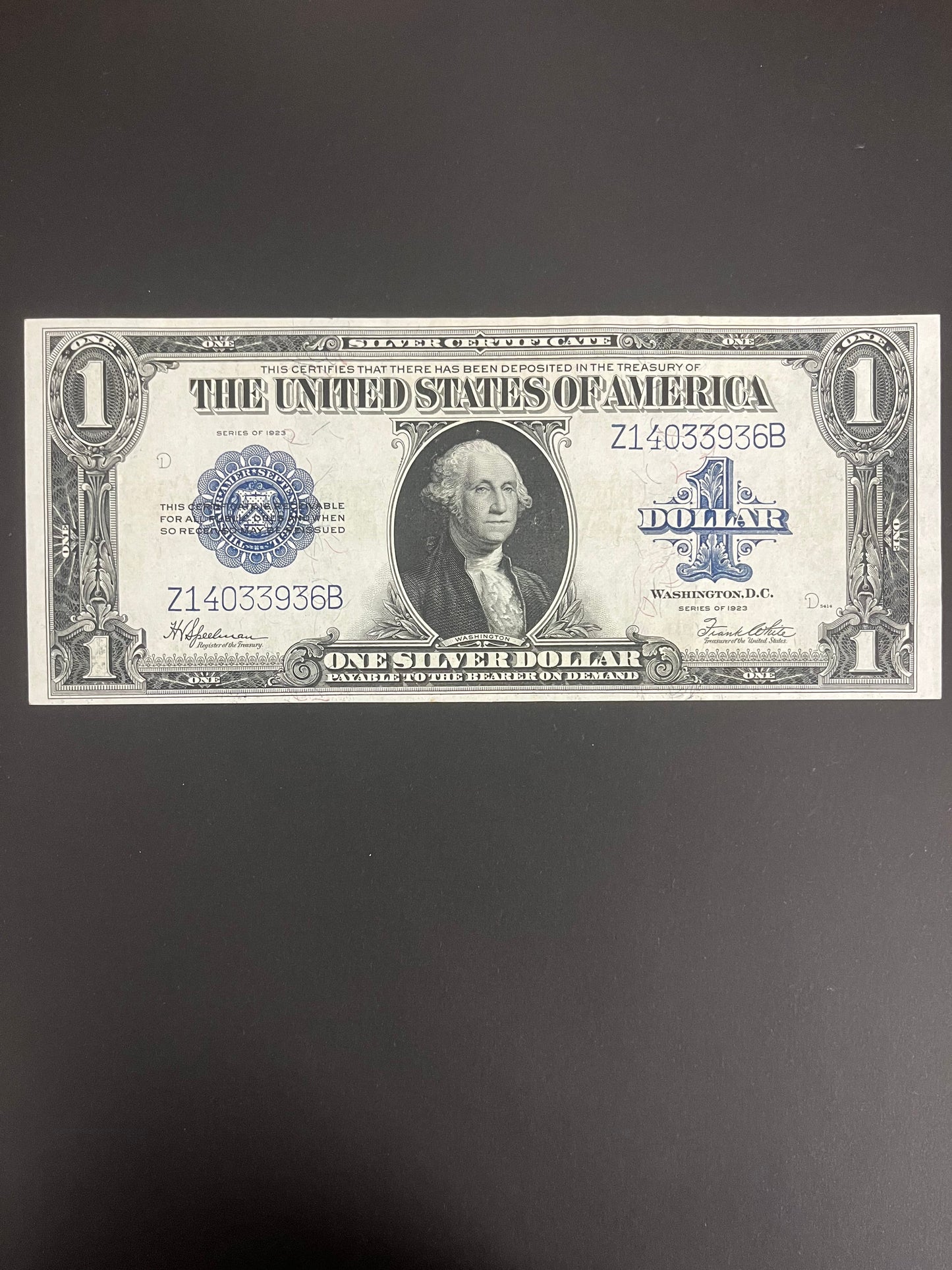 $1 1923 Silver Certificate Note -3936B