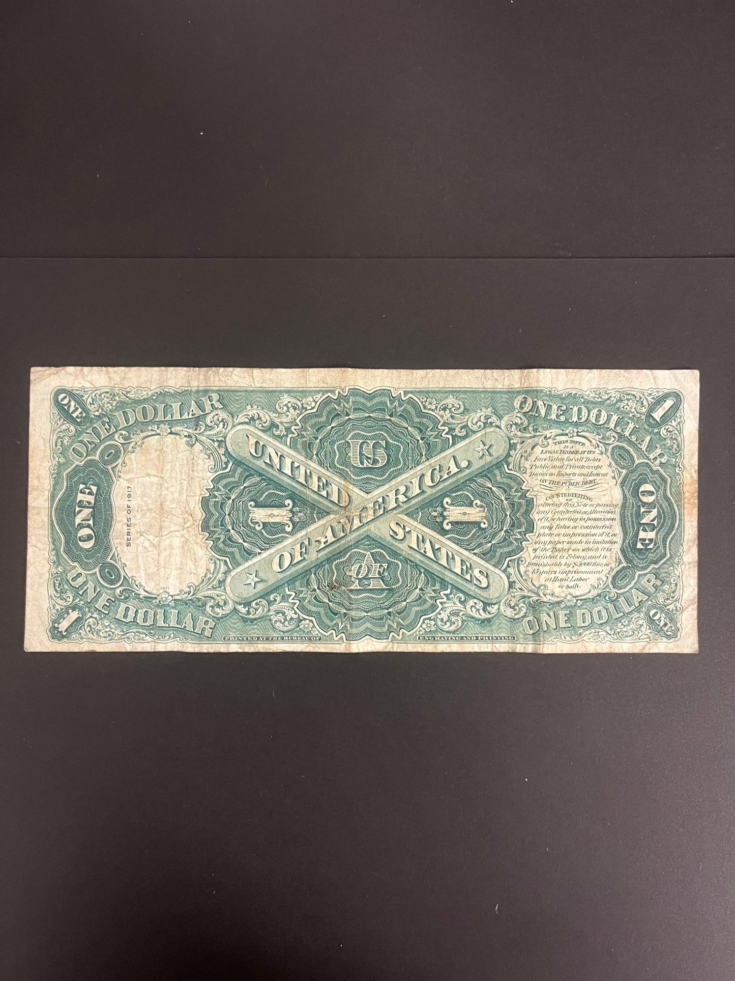 $1 1917 Legal Tender Note - 520A