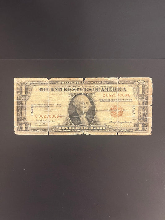 $1 1935 Hawaii Emergency Issue Silver Certificate - C06250309C