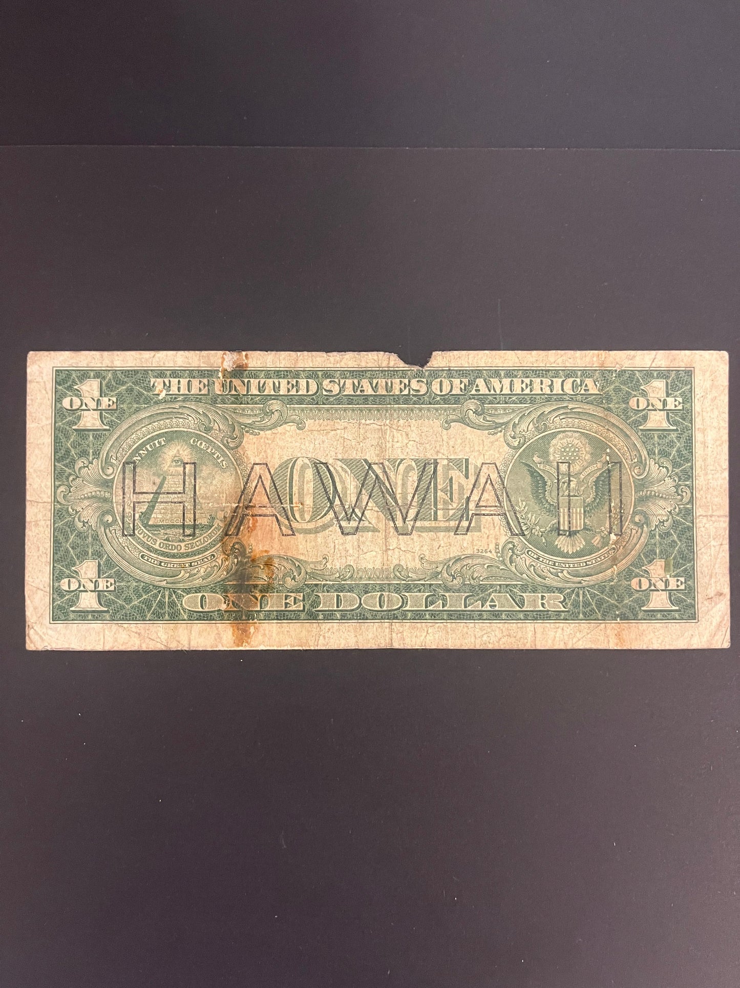 $1 1935 Hawaii Emergency Issue Silver Certificate - S50422755C