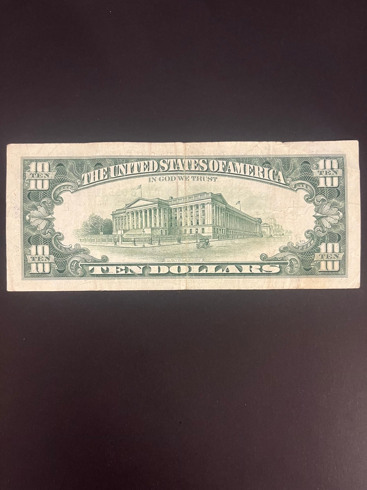 $10 1995 Series Note - Serial B03531576C