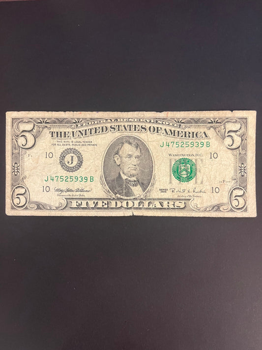 $5 1995 Series Note - 939B