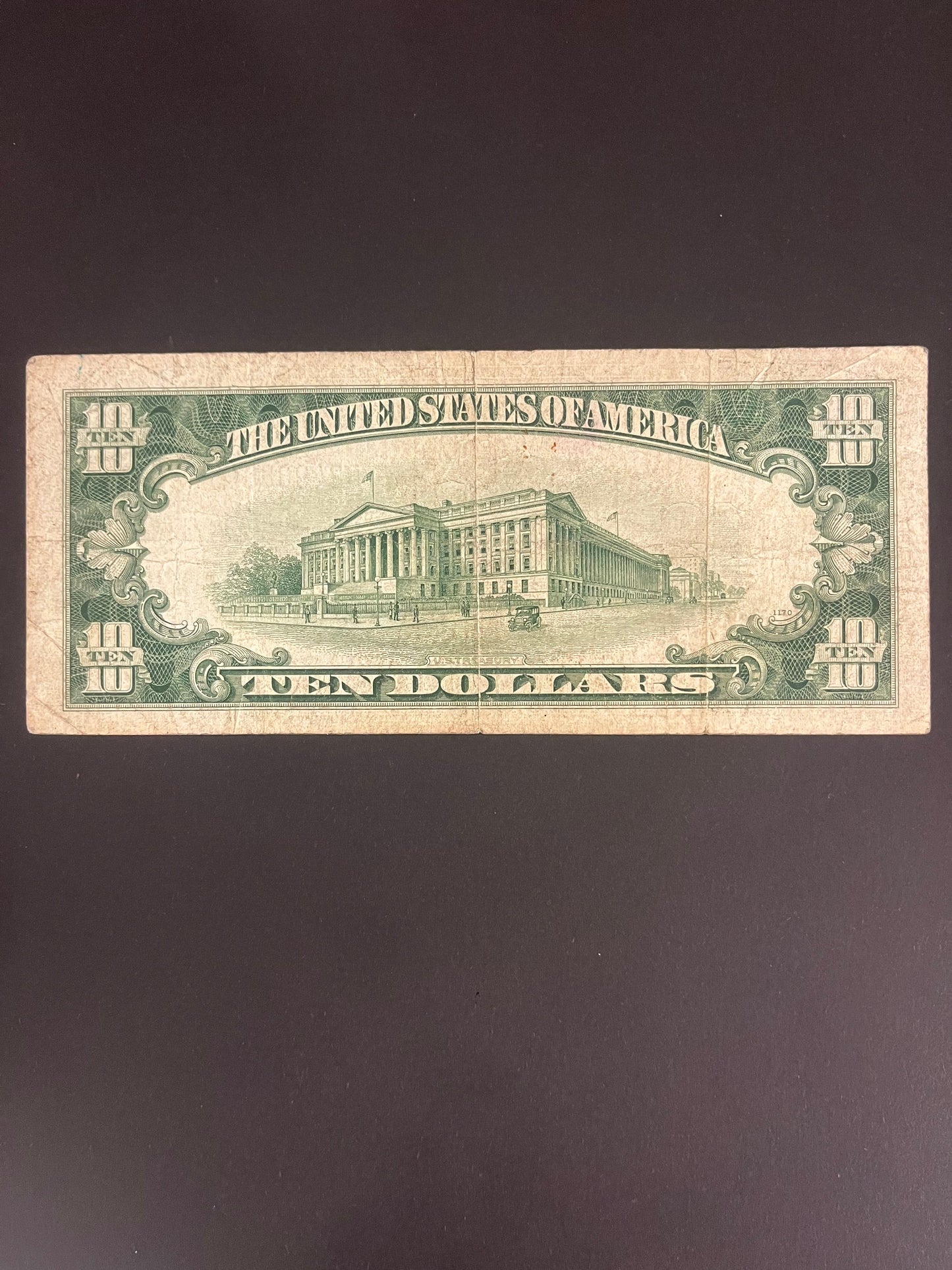 $10 1934C Series Note - Serial B2490