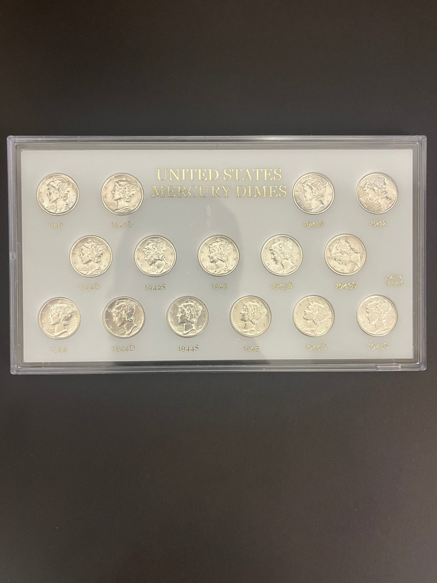 United States Mercury Dimes Set - 15 Coins