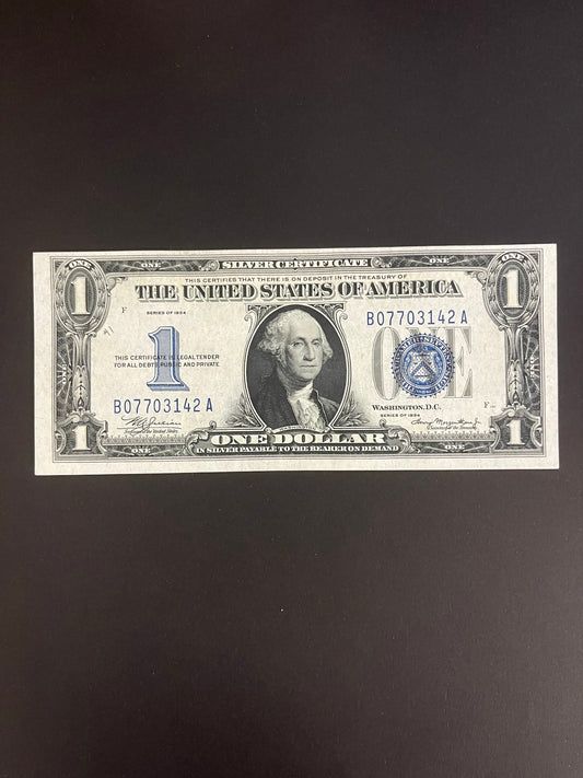 $1 1934 Silver Certificate Note - Serial B07703142A