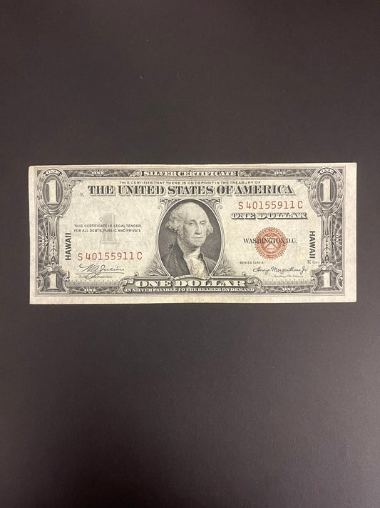 $1 1935 Hawaii Overprint Note - s40155911c