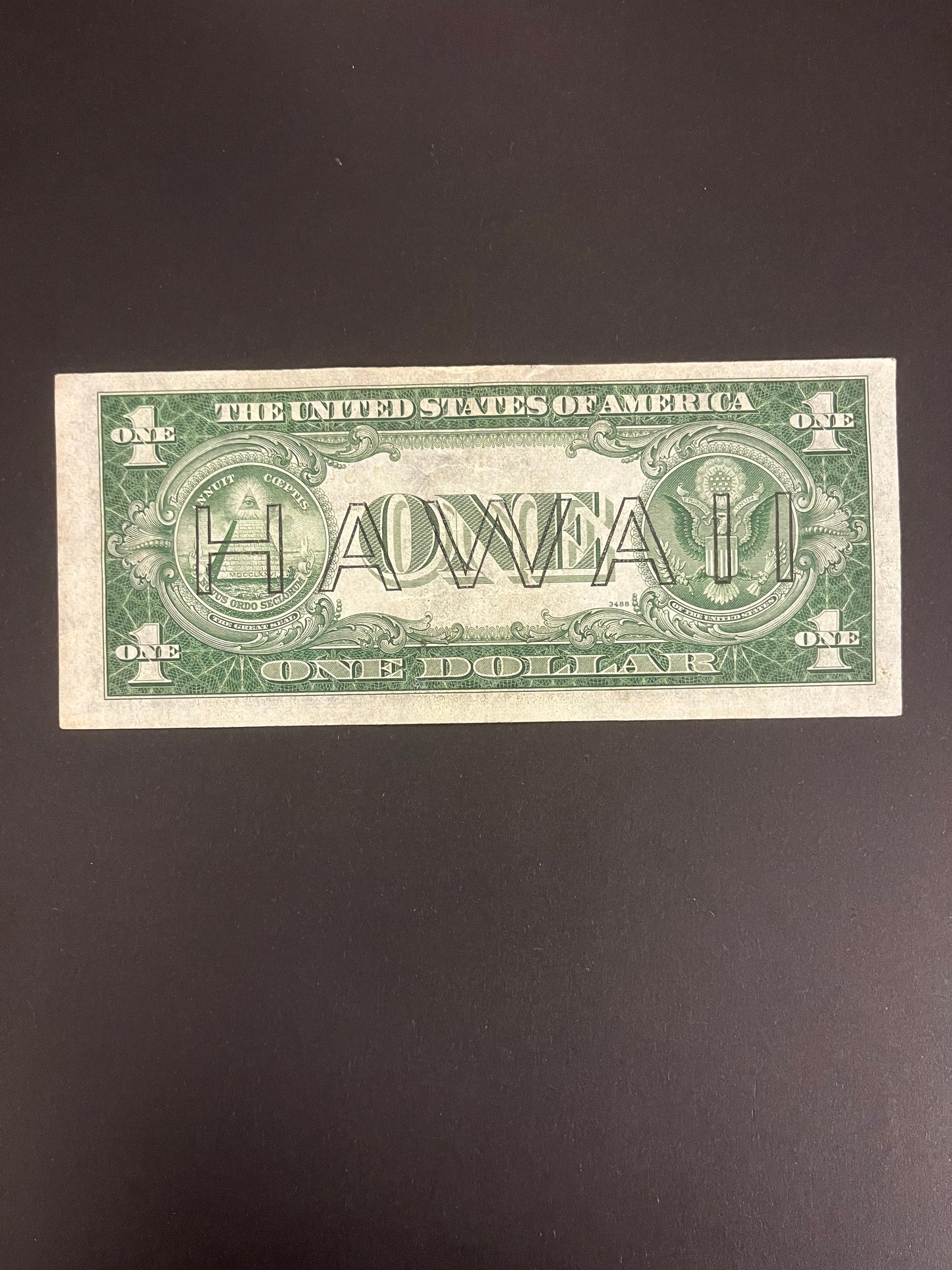 $1 1935 Hawaii Overprint Note - s40155911c