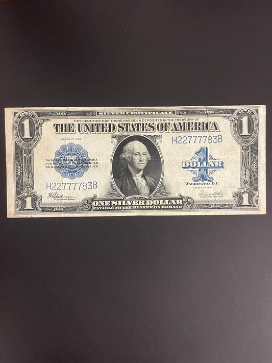 $1 1923 Silver Certificate Note -h22777783b