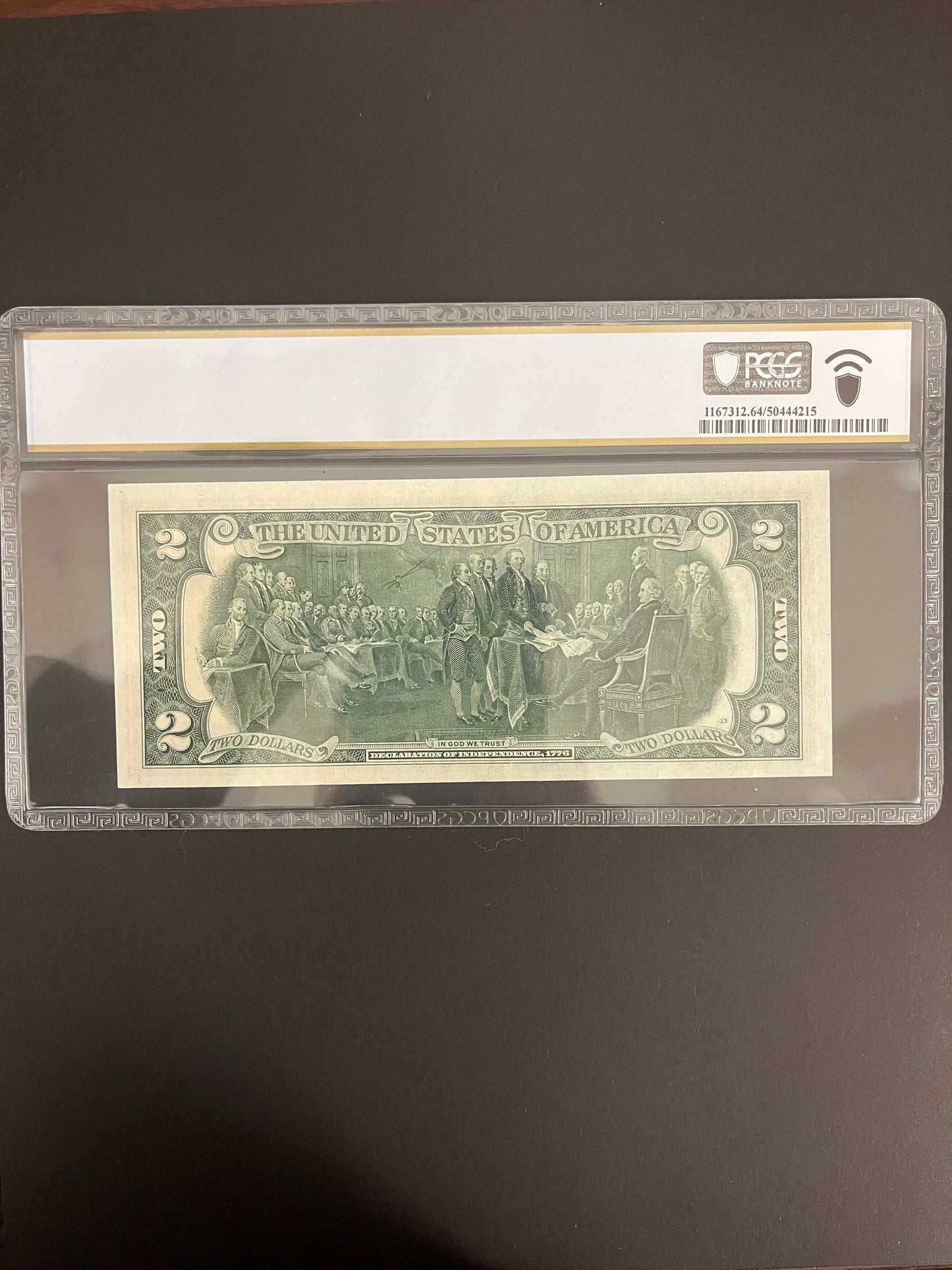 $2 1976 Stamped Bicentennial Note 0035a