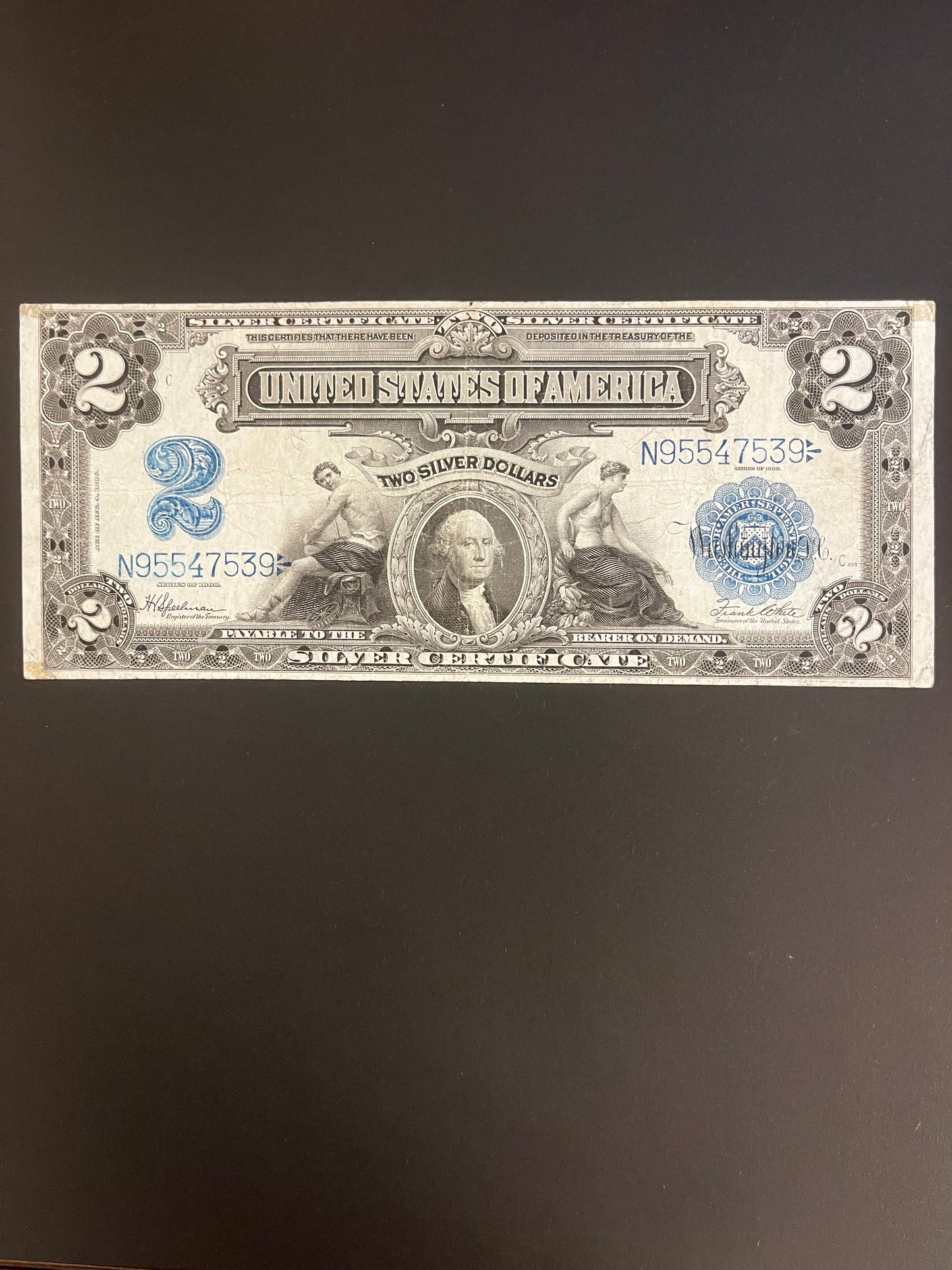 $2 1899 Silver Certificate N95547539