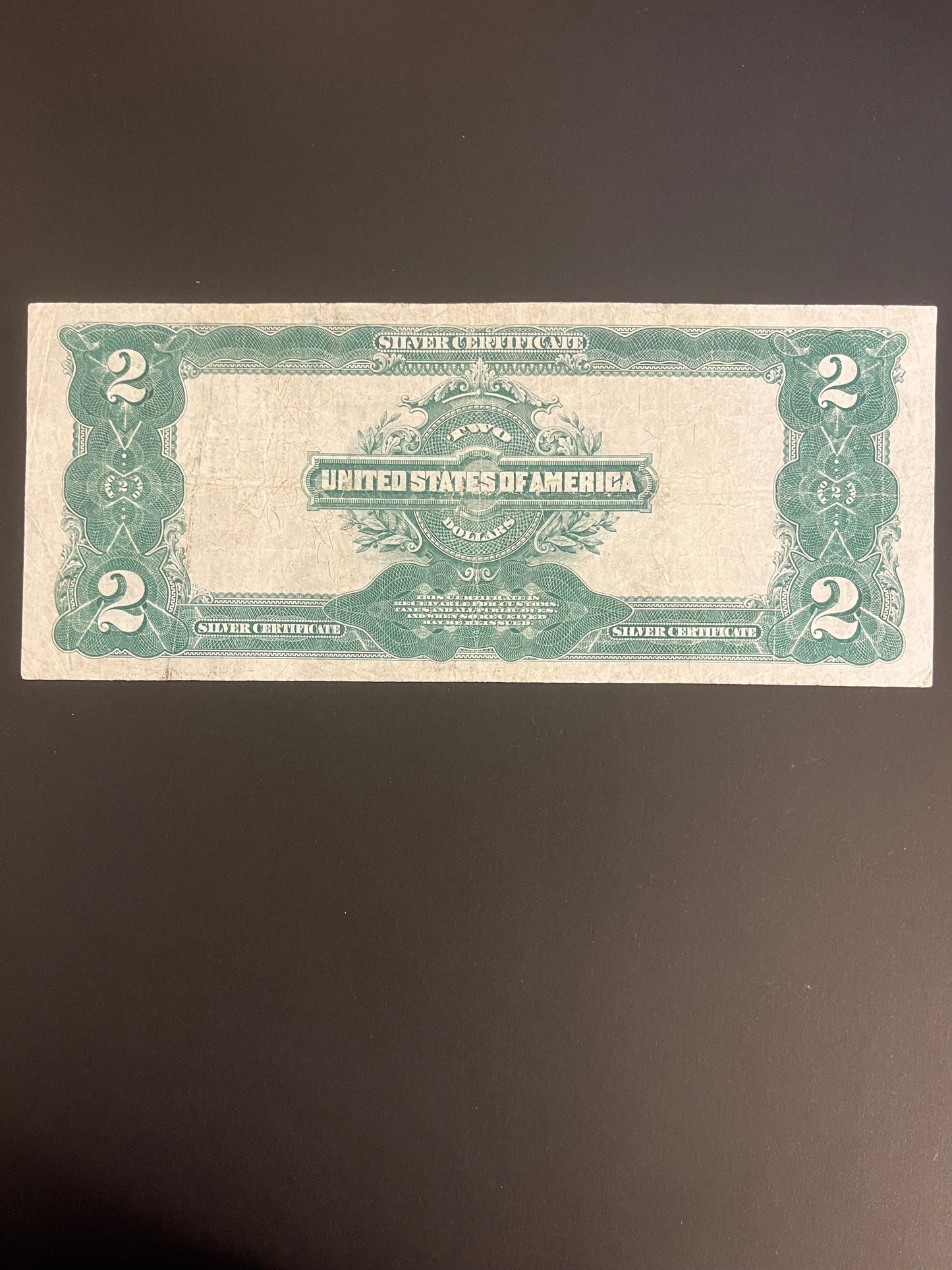 $2 1899 Silver Certificate N95547539