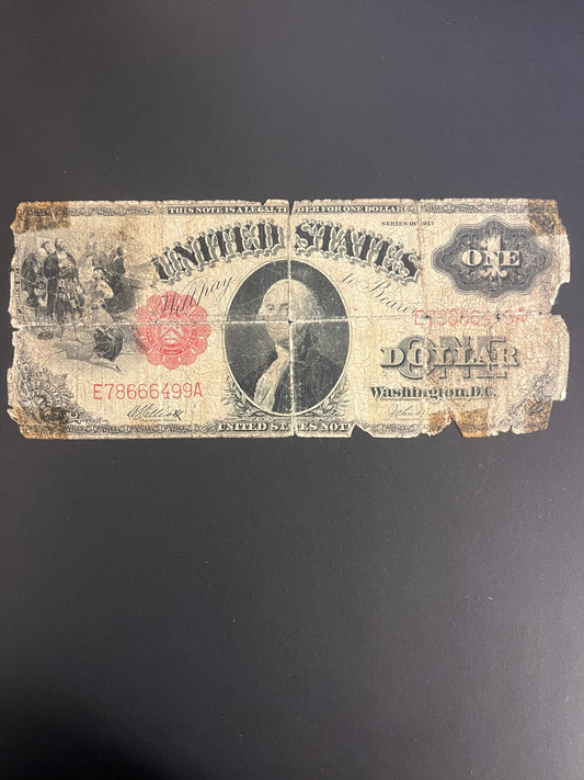 $1 1917 Legal Tender Note -499A