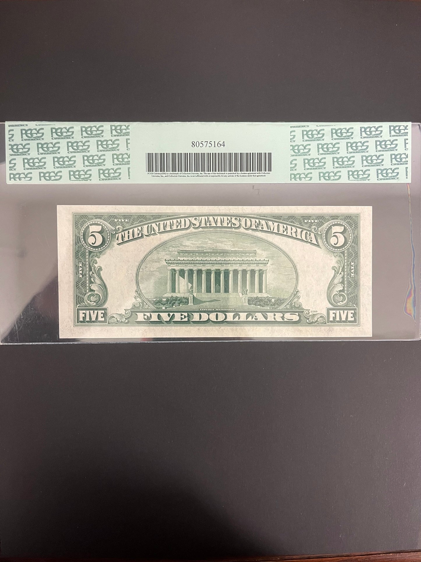 $5 1953A Silver Certificate PCGS 64 PPQ 8078A