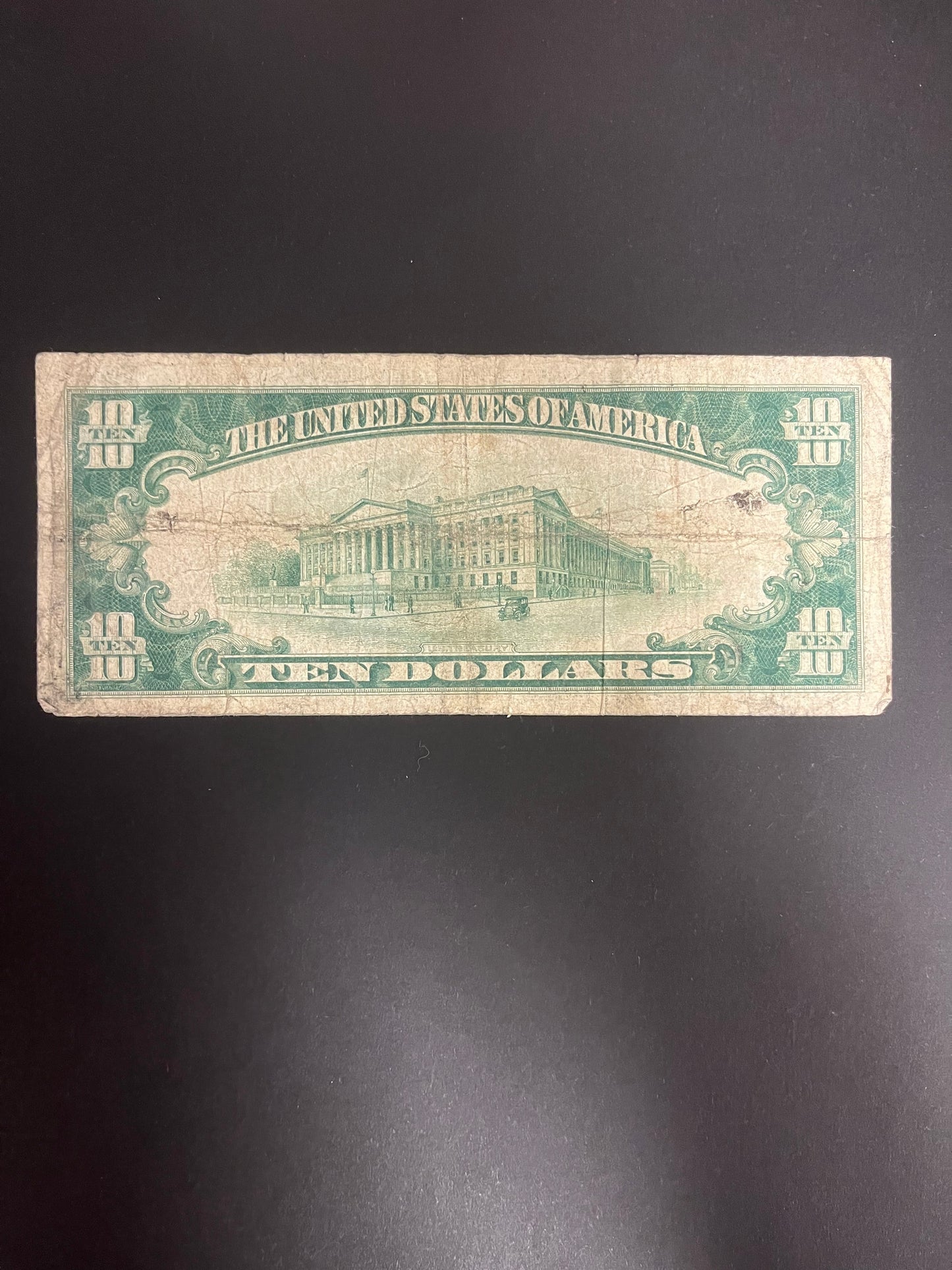 $10 1928 Gold Certificate Note 7460A