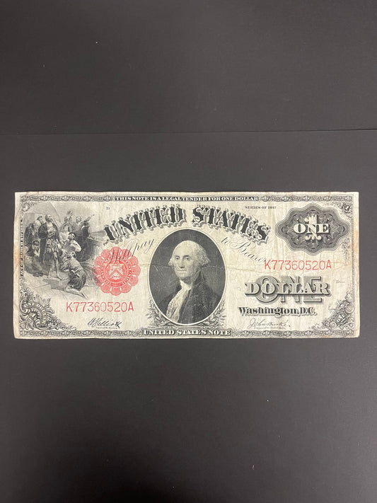 $1 1917 Legal Tender Note - 520A