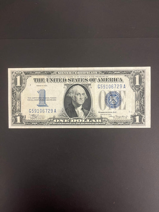 $1 1934 Silver Certificate 1934 6729A