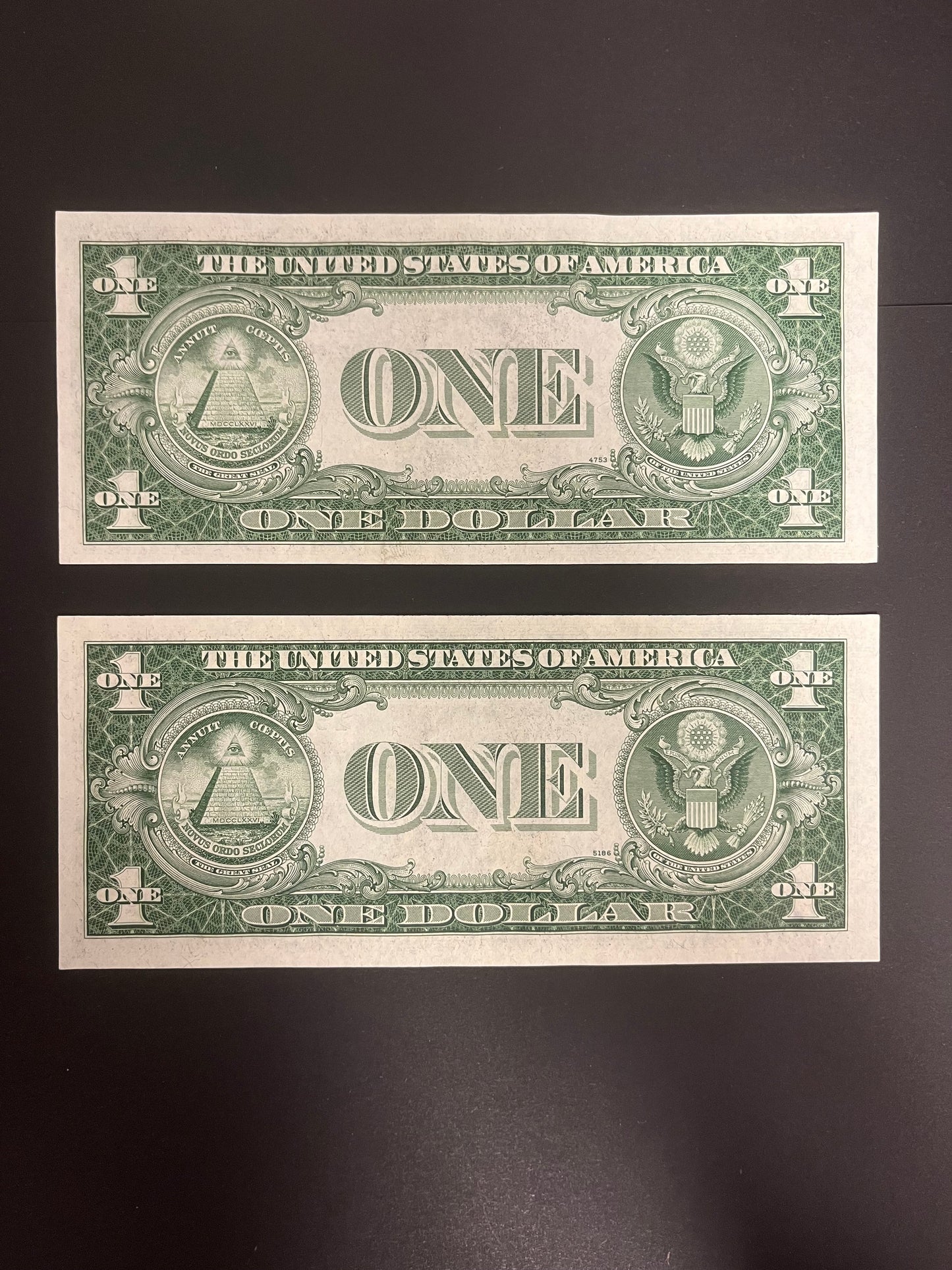 $1 1935D Silver Certificates Two Consecutive 235G-234G