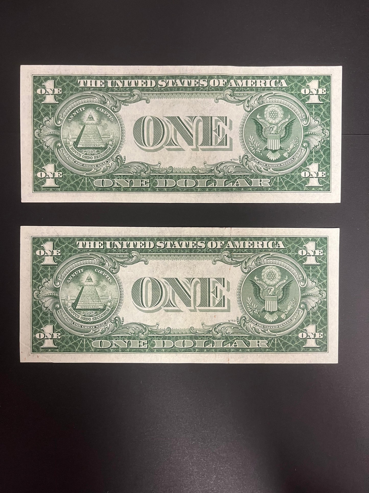 $1 1935D Silver Certificates Two Consecutive 227G-226G