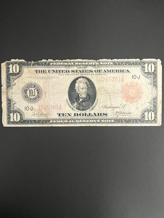 1914 $10 FRN Red Seal Note - 781A
