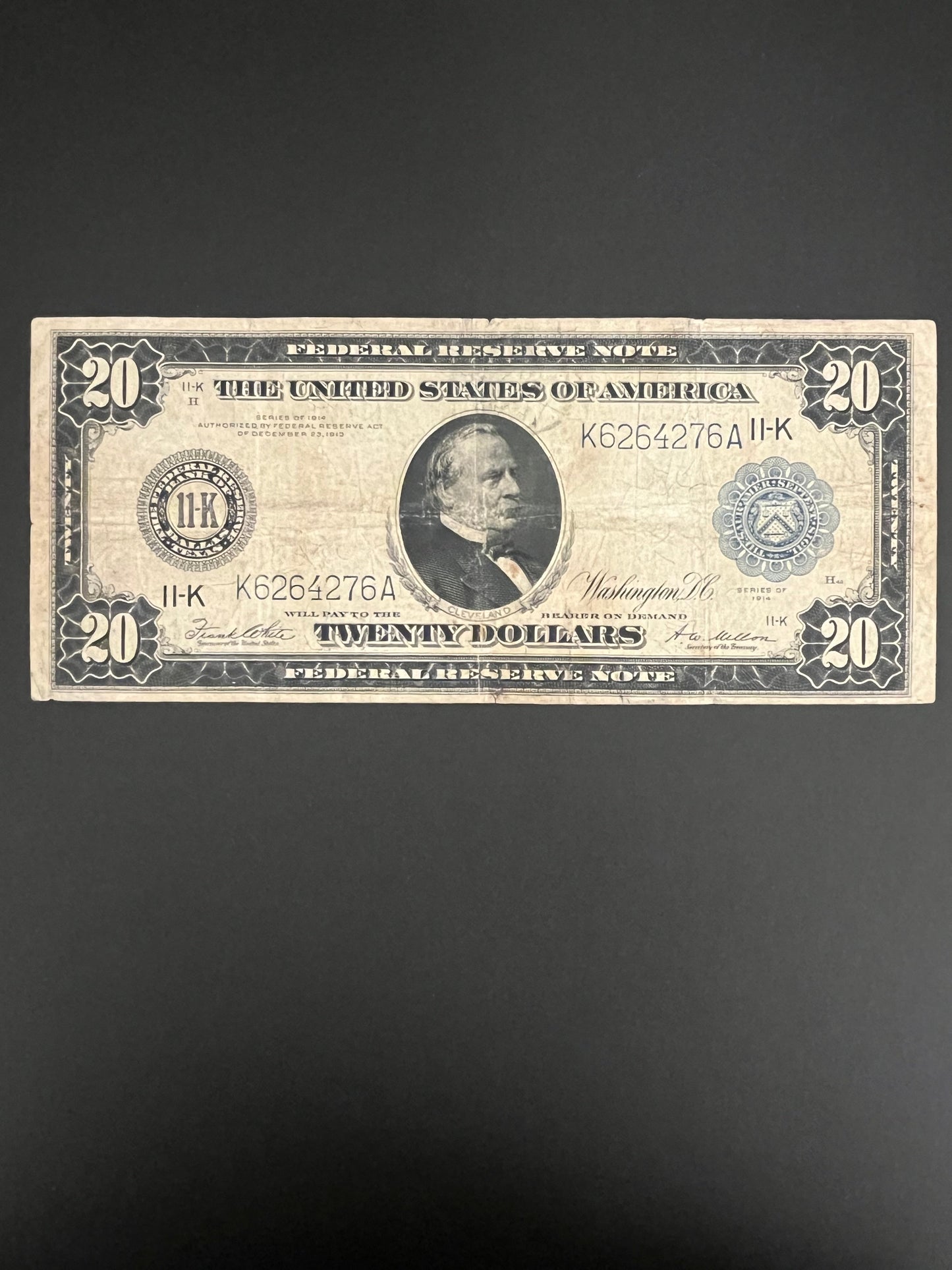 1914 $20 FRN Blue Seal Note - 4276A