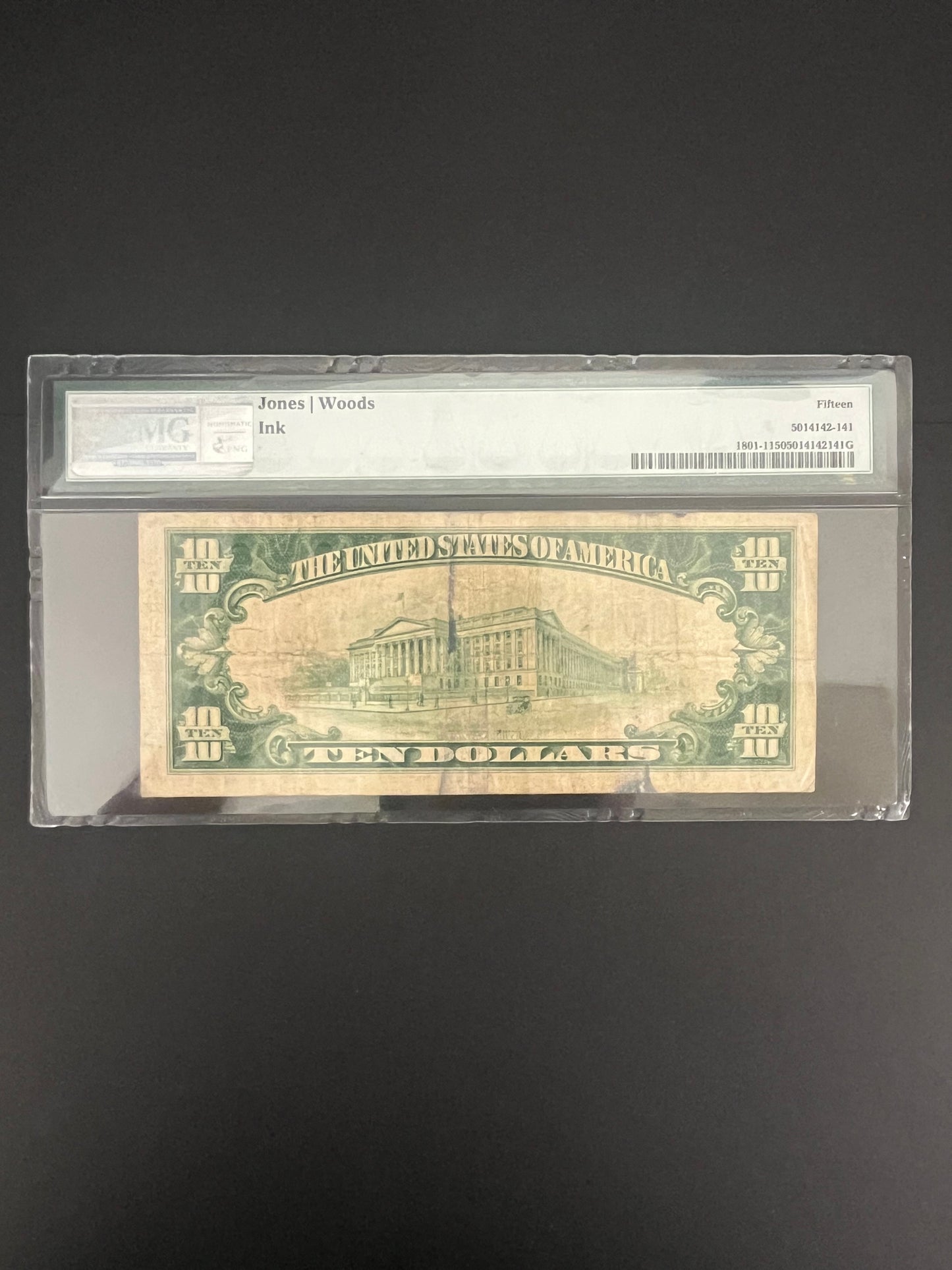 1929 $10 Houston TX First NB National Currency - 8707A PMG 15