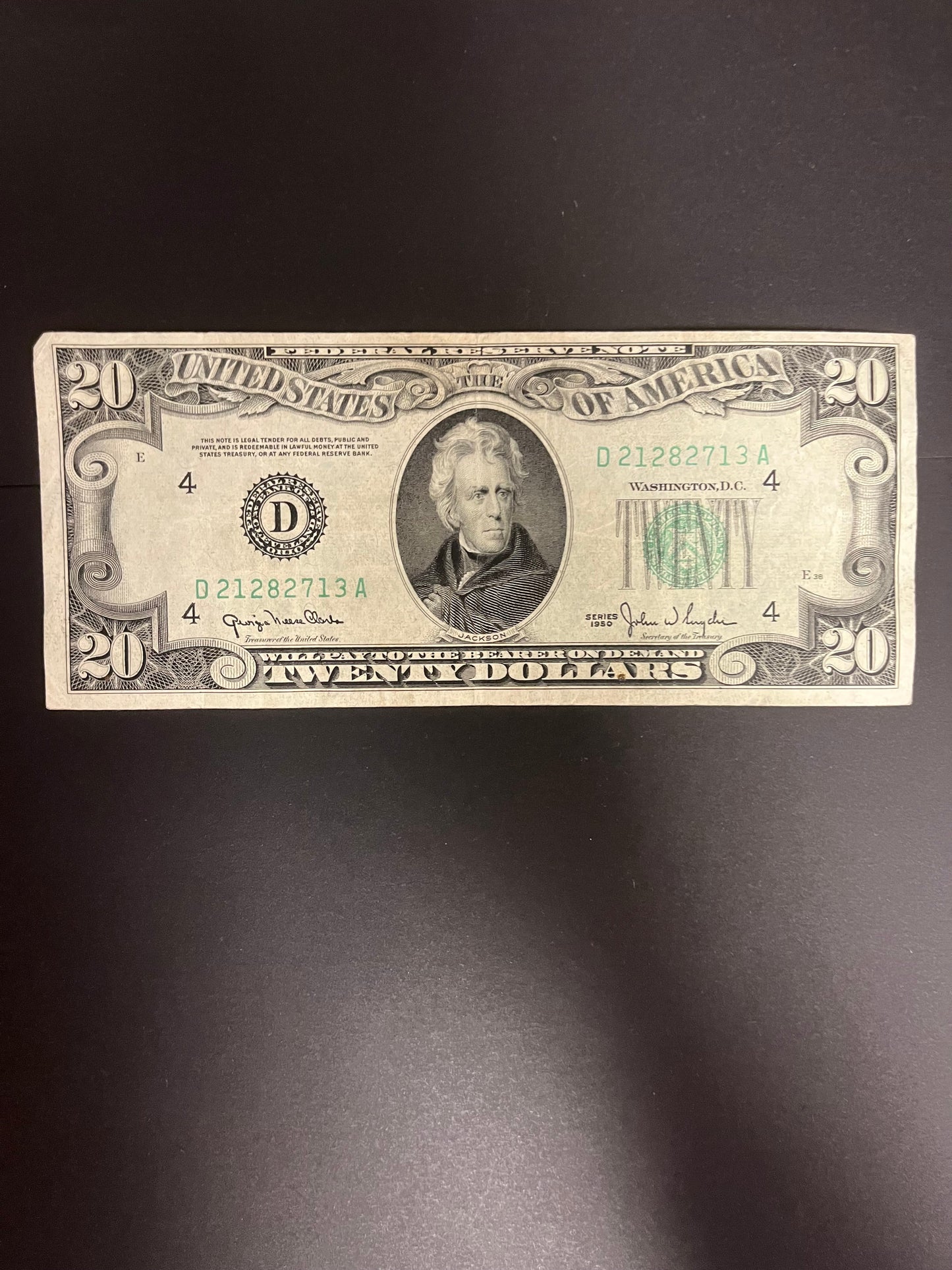 1950 $20 FRN Cleveland District - 2713A