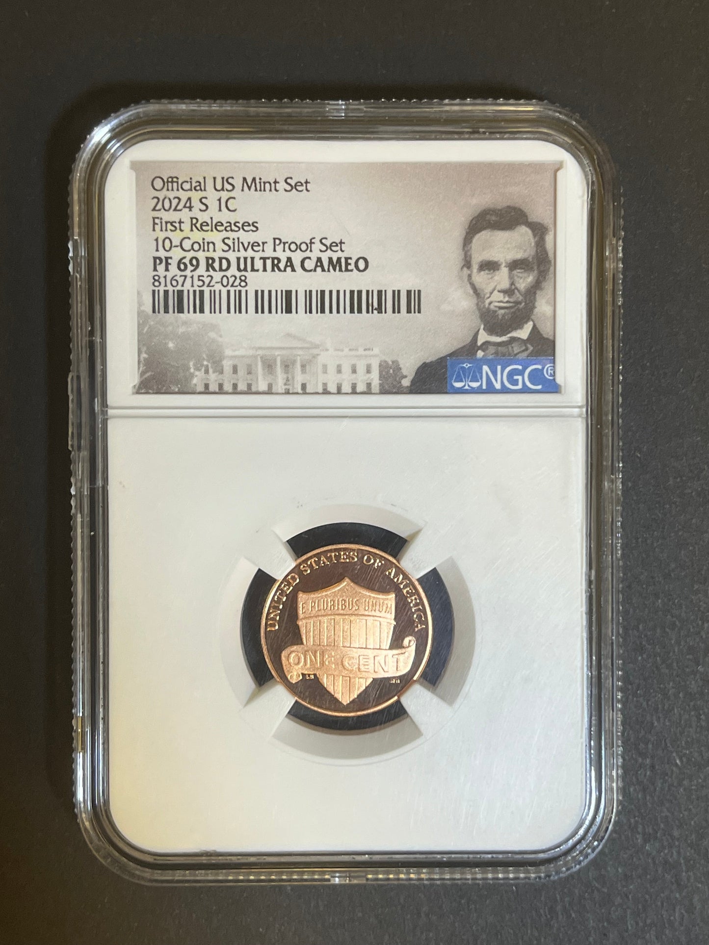 2024-S Lincoln Penny PF69 RD Ultra Cameo - First Releases - NGC Graded Coin
