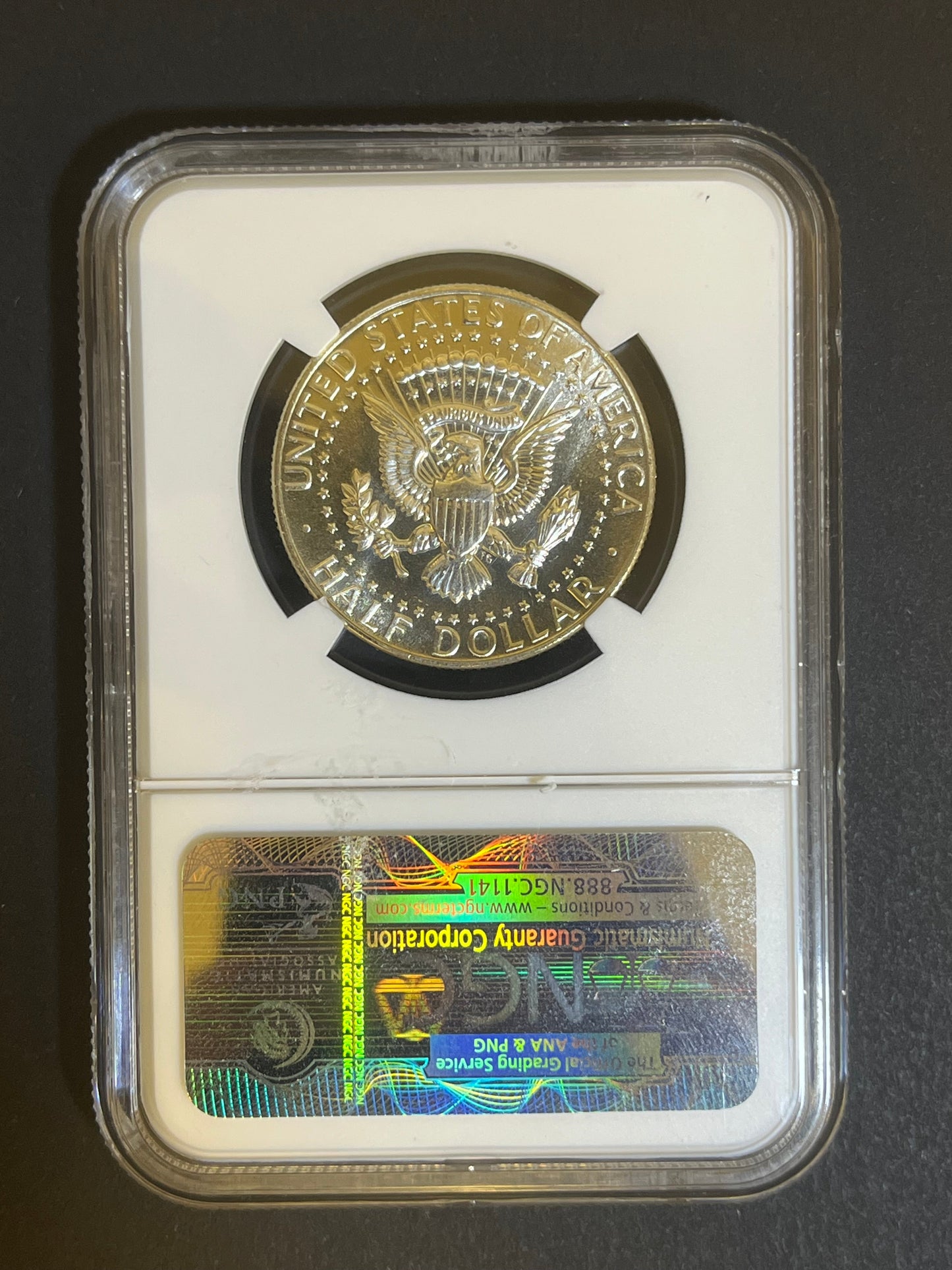 1966 Kennedy Half Dollar SMS DDO - Doubled Profile - MS64 NGC Error Coin