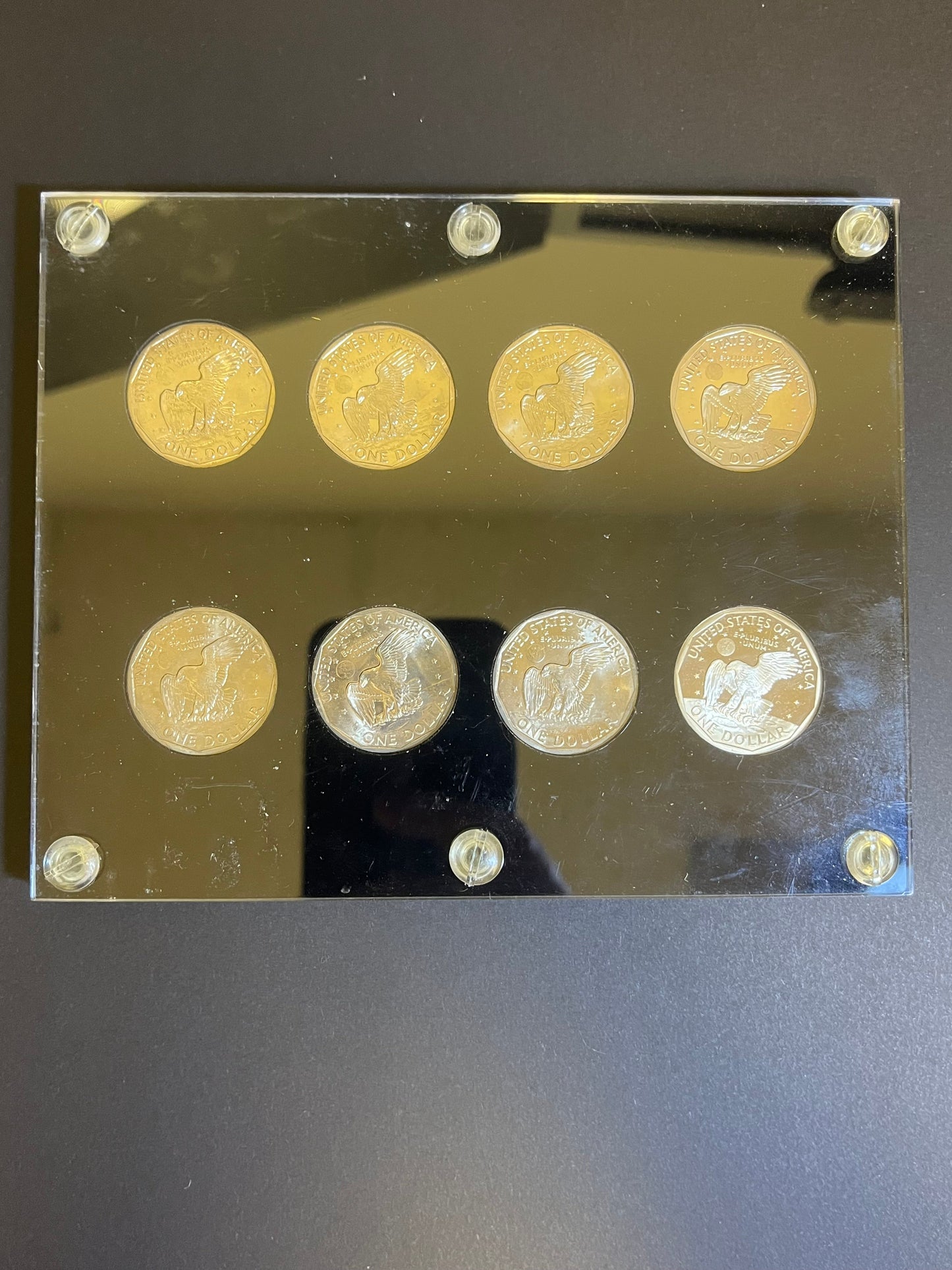 1979–1980 Susan B. Anthony Dollar 8-Coin Set W/Holder