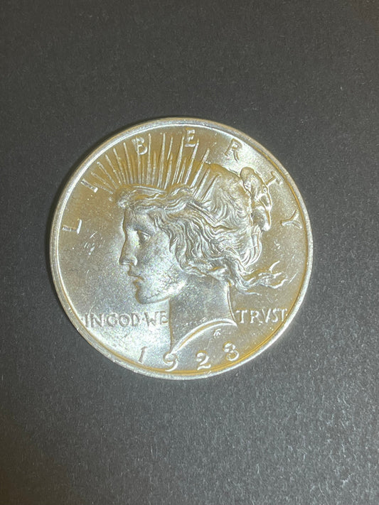 1923 Peace Silver Dollar Appears Unc