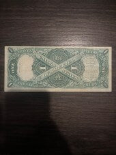 1917 1 Dollar Old US Paper Money Large Size Note SR. 6810A