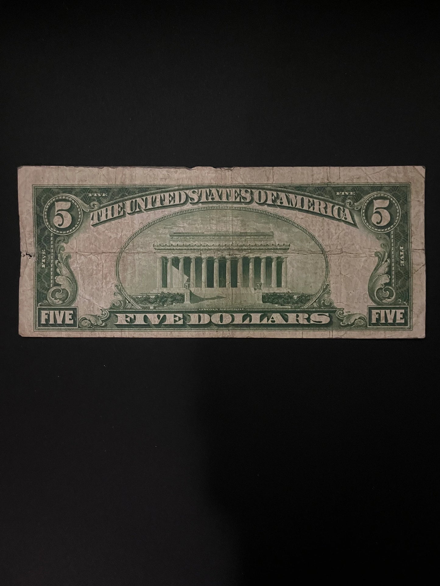 1929 5 Dollar Federal Reserve Bank of Boston Massachusetts National Currency Old US Vintage Paper Money