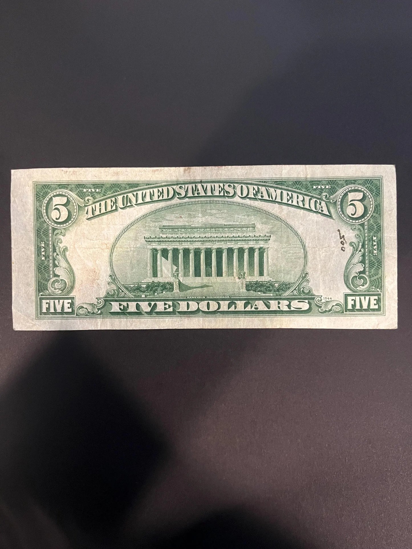 1934A $5 Star Note Green Seal