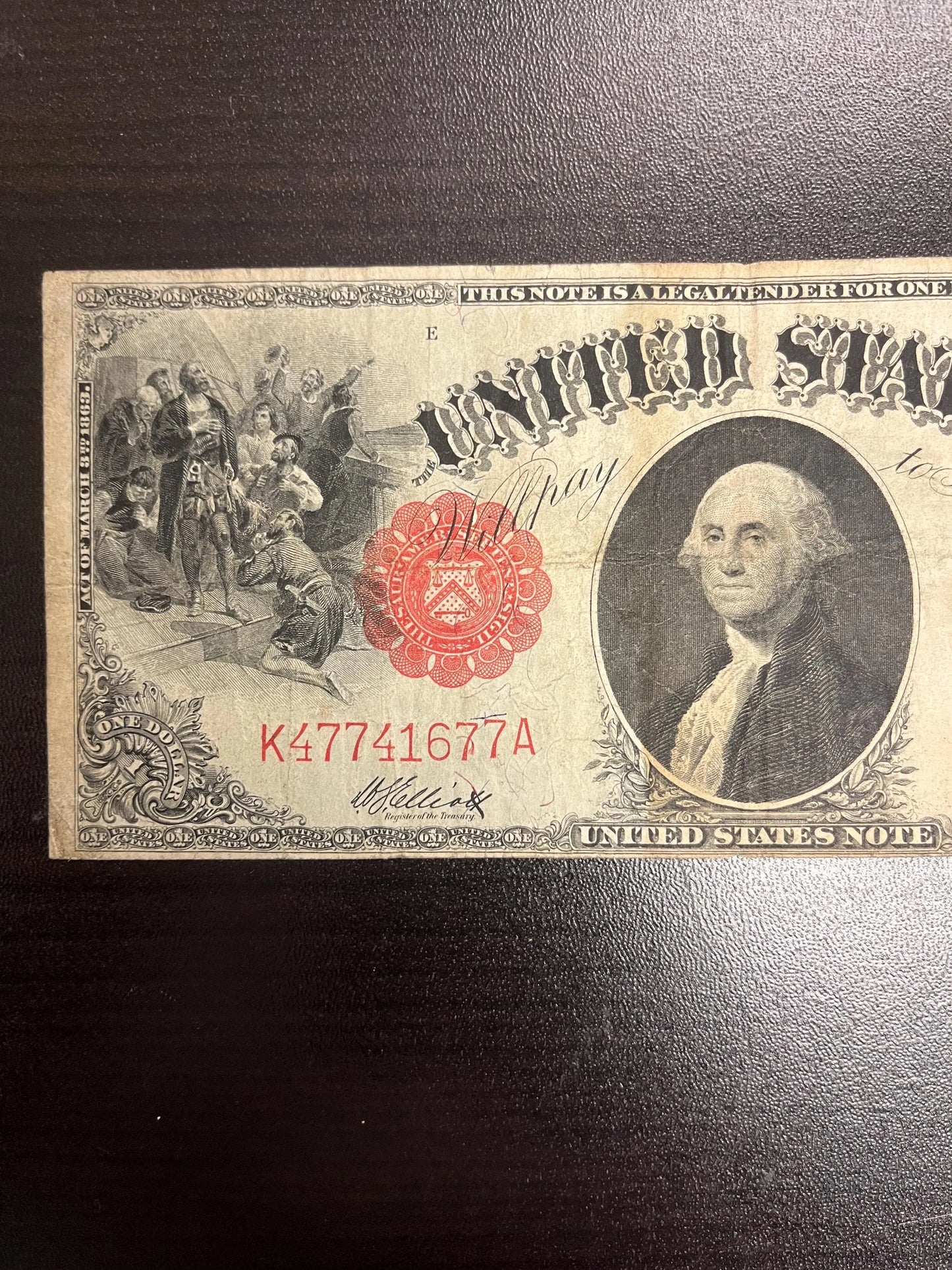 1917 1 Sawhorse U.S. Large Size Note