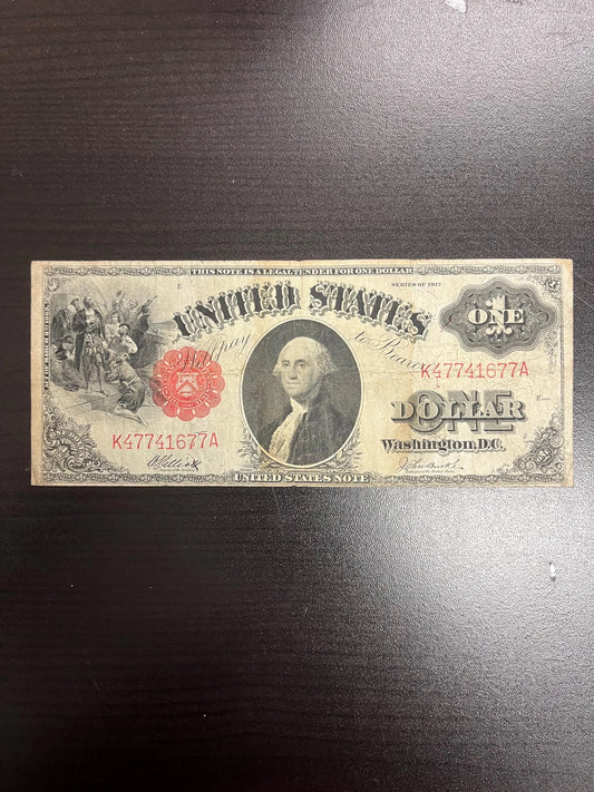 1917 1 Sawhorse U.S. Large Size Note